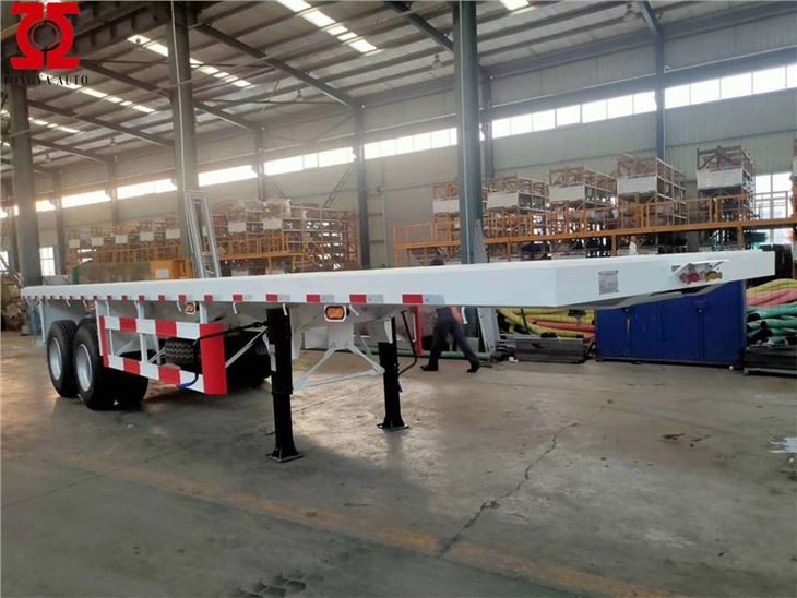 20ft Flat Bed Semi Remorque