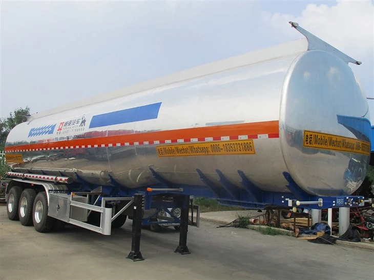 Chine Fabricant de remorque-citerne de carburant en aluminium de 50000 litres