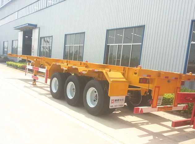 Remorque de camion porte-conteneurs