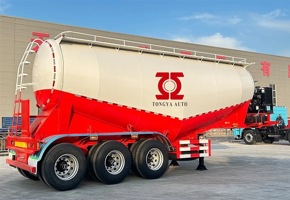 Semi-remorque de pétrolier 40T Bulk Cenemnt avec diesel