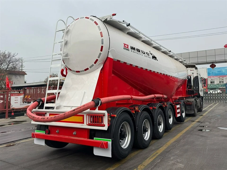 5 Axle 66 Liter Bulk Cement Tanker Semi Trailer suppliers