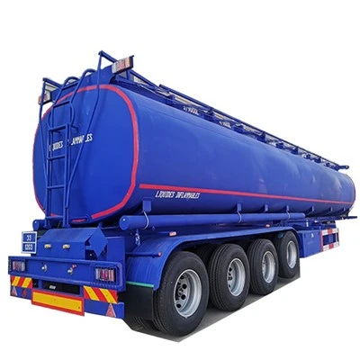 TONGYA Hot Sale 4 essieux huile liquide carburant pétrolier remorques réservoir semi-remorque